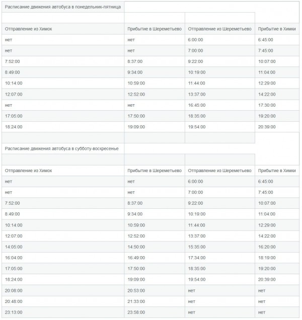 Расписание 851 от шереметьево до речного вокзала